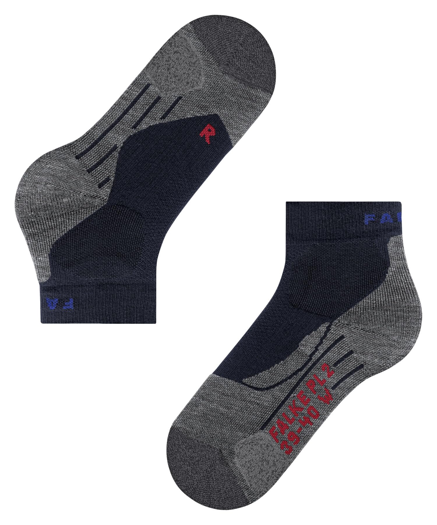 FALKE Pl2 Short M Sso Algodón Hilo Funcional Antiampollas Calcetines de padel Hombre (Pack de 1)