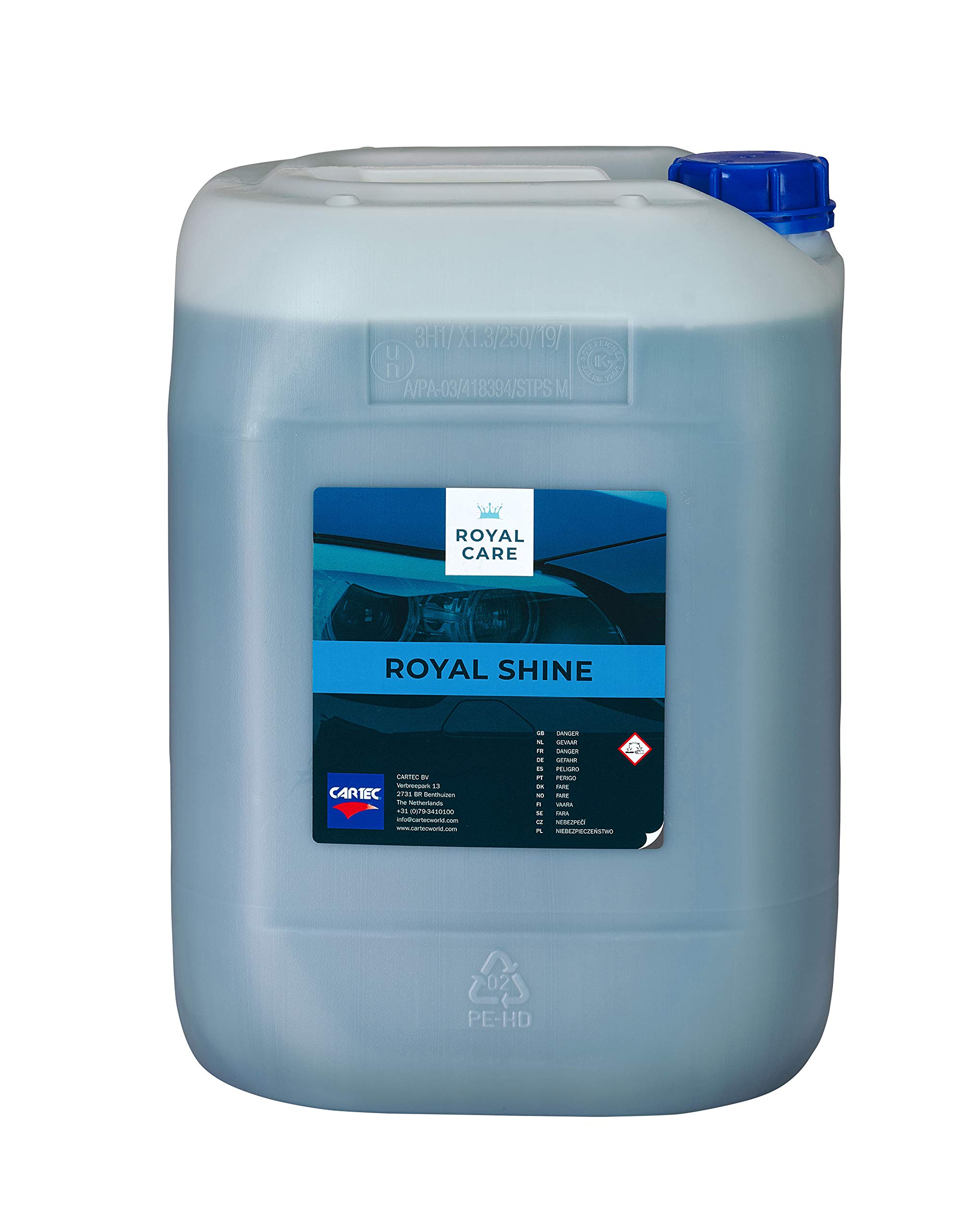CARTEC ROYAL SHINE Cera lucidante Idrofobica Asciugatura per Autolavaggio (5 Litri)