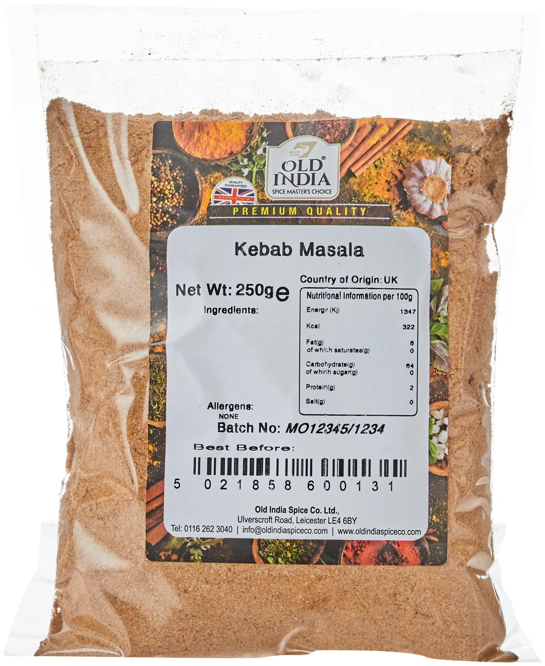 Old India Kebab Masala 250g