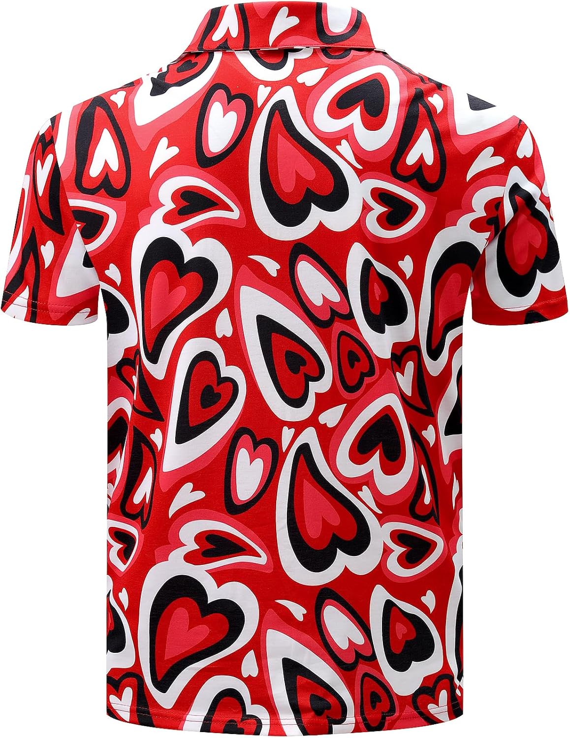 Men's Novelty Shirt Short Sleeve Golf Polo Top - Image 5