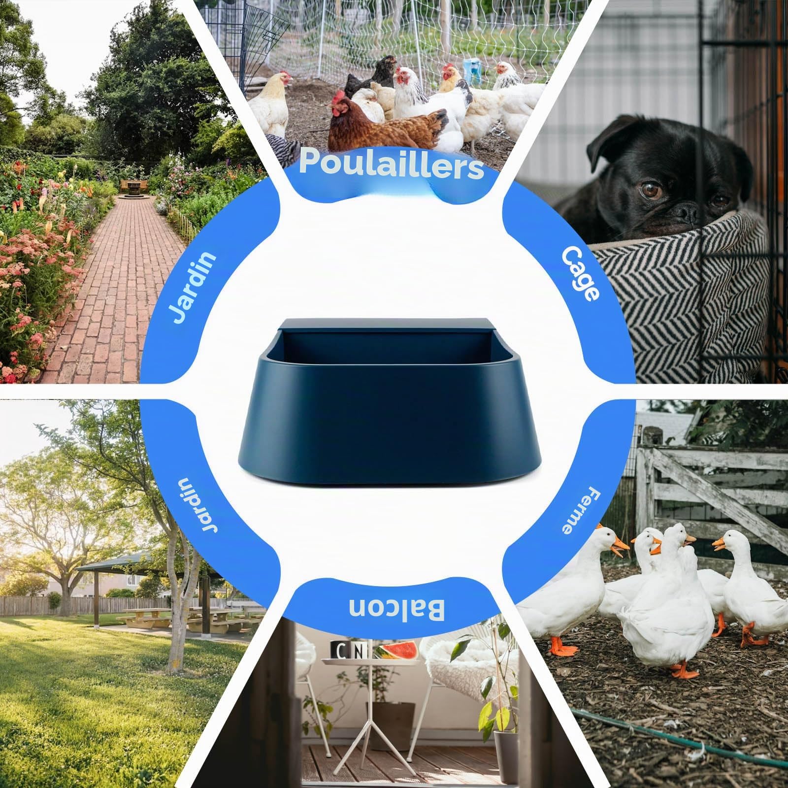 Namsan Abreuvoir de Chien Abreuvoir en Bol Automatique avec Valve À Flotteur pour Chien Cheval Bétail Mouton