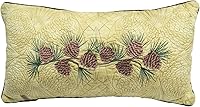 Vista 20 de Donna Sharp Almohada decorativa de pino antiguo con diseño de cono de pino, cuadrado Pino antiguo (piña)