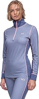 Kari Traa Women's Lune Base Layer Top - Half Zip Thermal Shirt