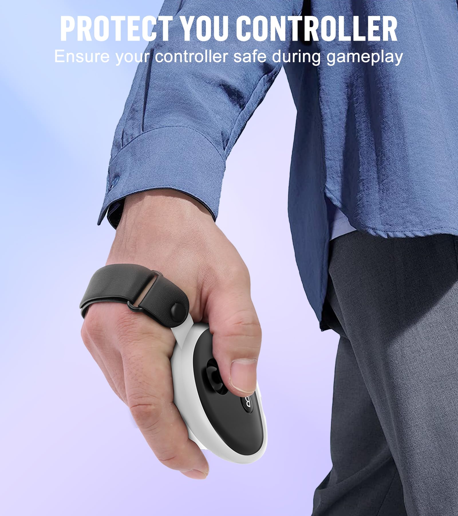 Ensemble de coques en silicone, compatibles avec les accessoires Meta Quest 3S, protection VR, protection du visage, poignées de contrôleur, coque avant et étui de protection d'objectif pour Meta