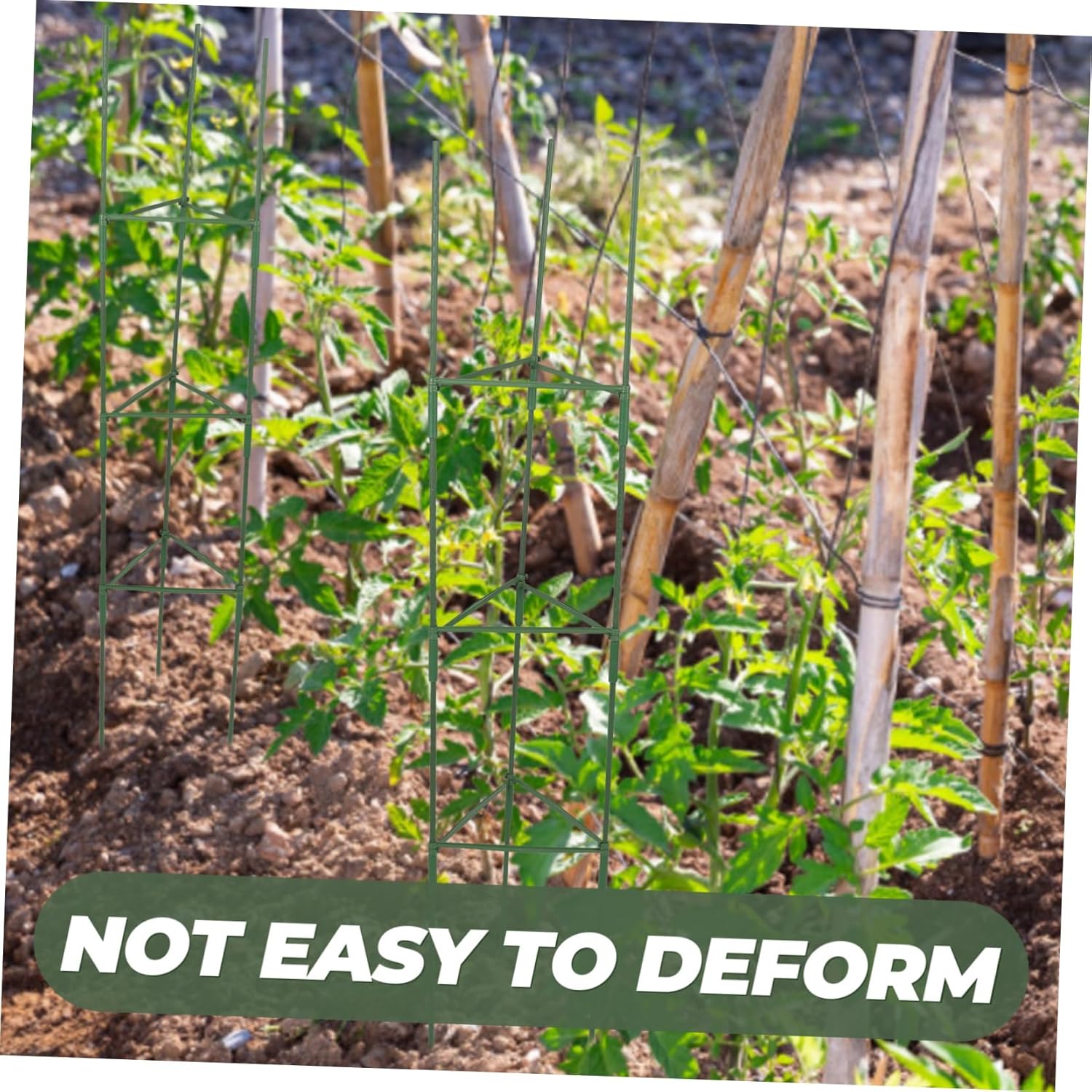 3sets Metal Garden Trellis for Climbing Plants Multi-use Plant Support Rack for Potted Vegetables and Flowers Easy to Install Rods and Connectors for Indoor and Outdoor Use