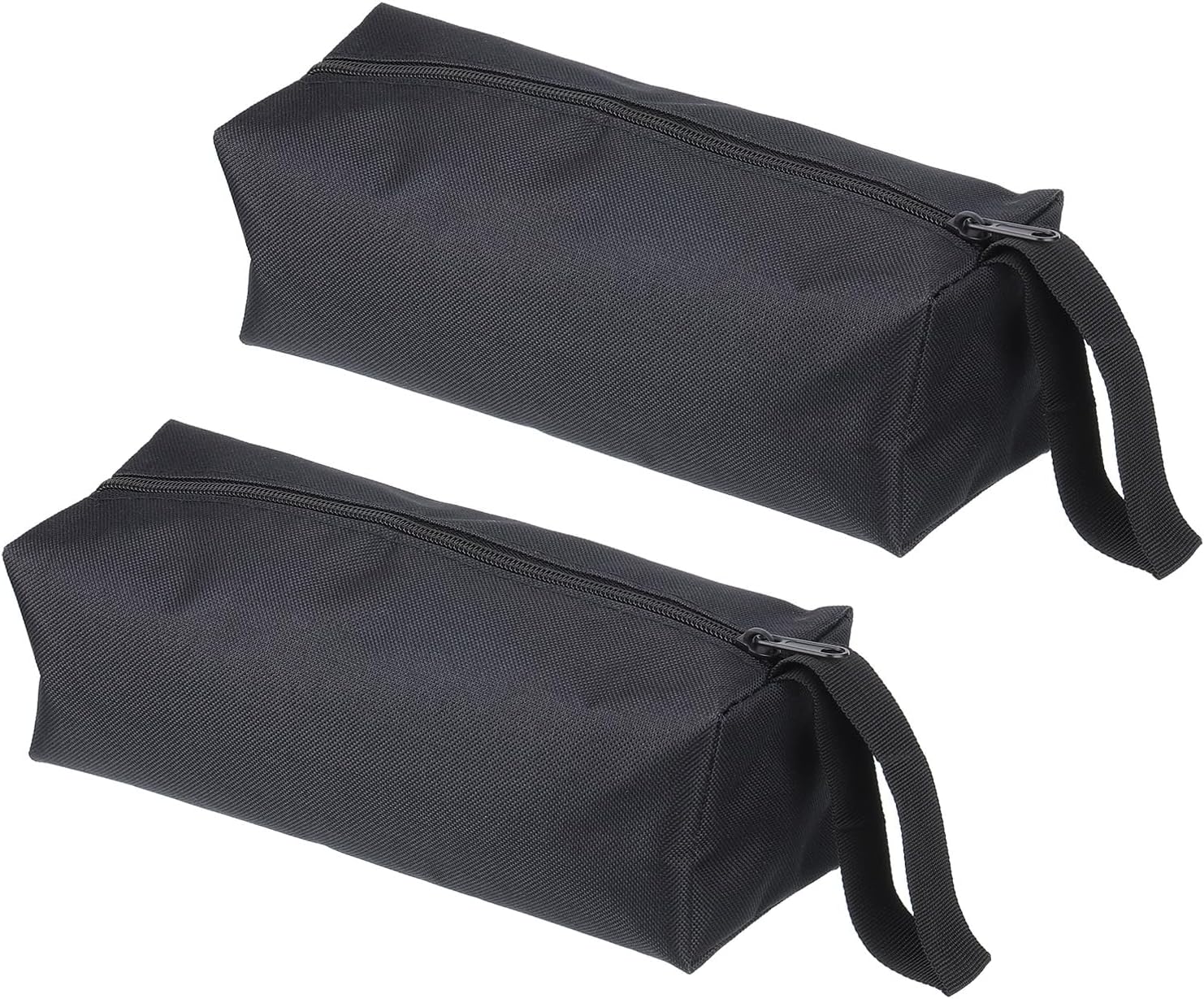 PATIKIL 10" Zipper Tool Pouch, 2 Pack Multipurpose Tool Bag Waterproof Tote Bag Storage Organizer for Screwdrivers Pliers, Black