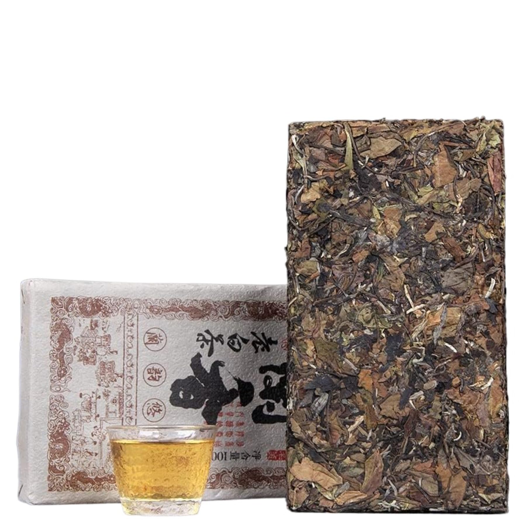 Yunnan Orchidee Duftender süßer gealterter weißer Tee Ziegel 1000g / 35,27oz Erstklassiger alter Baum Pu 'er Roher Tee