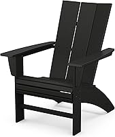 POLYWOOD Modern Curveback Adirondack Chair - Fade-Proof HDPE Patio Furniture, All-Weather Comfort, Made in USA, 20-Year Warranty