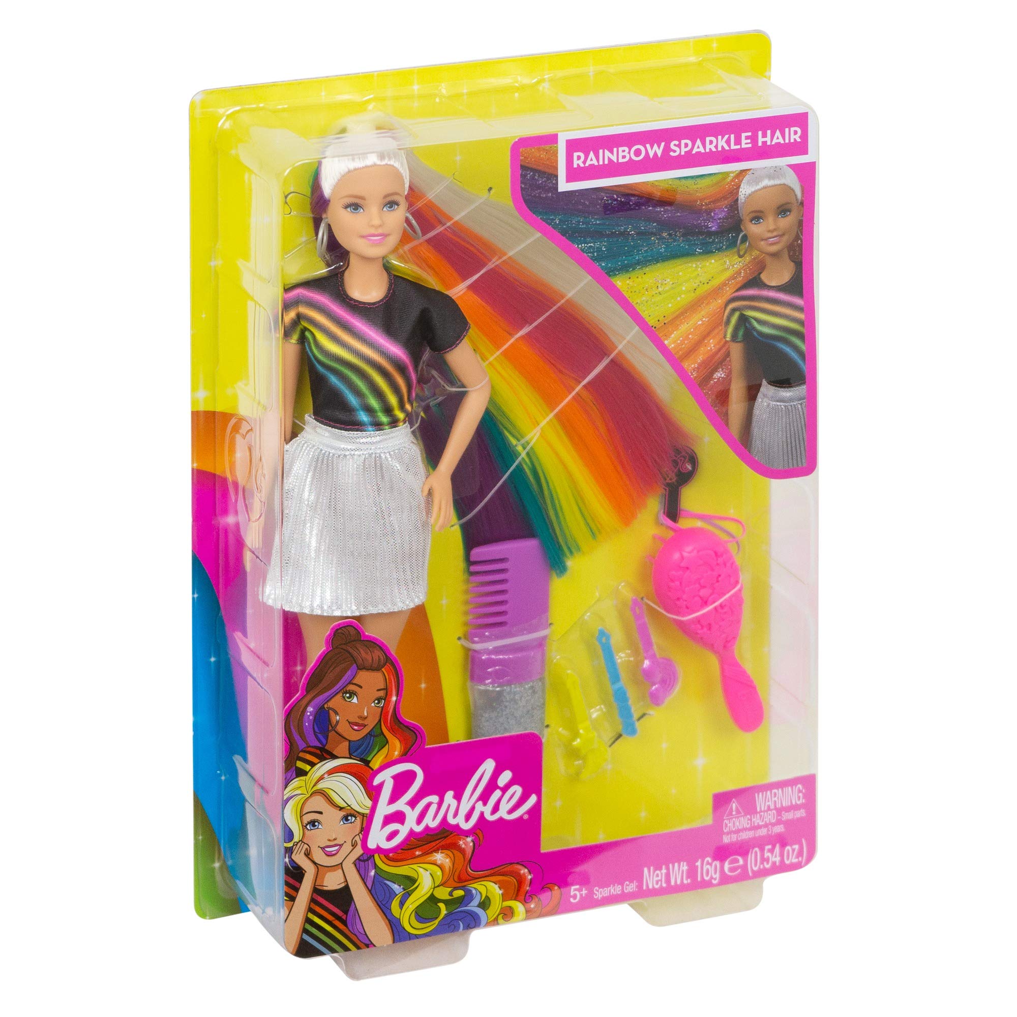 barbie rainbow sparkle hair amazon