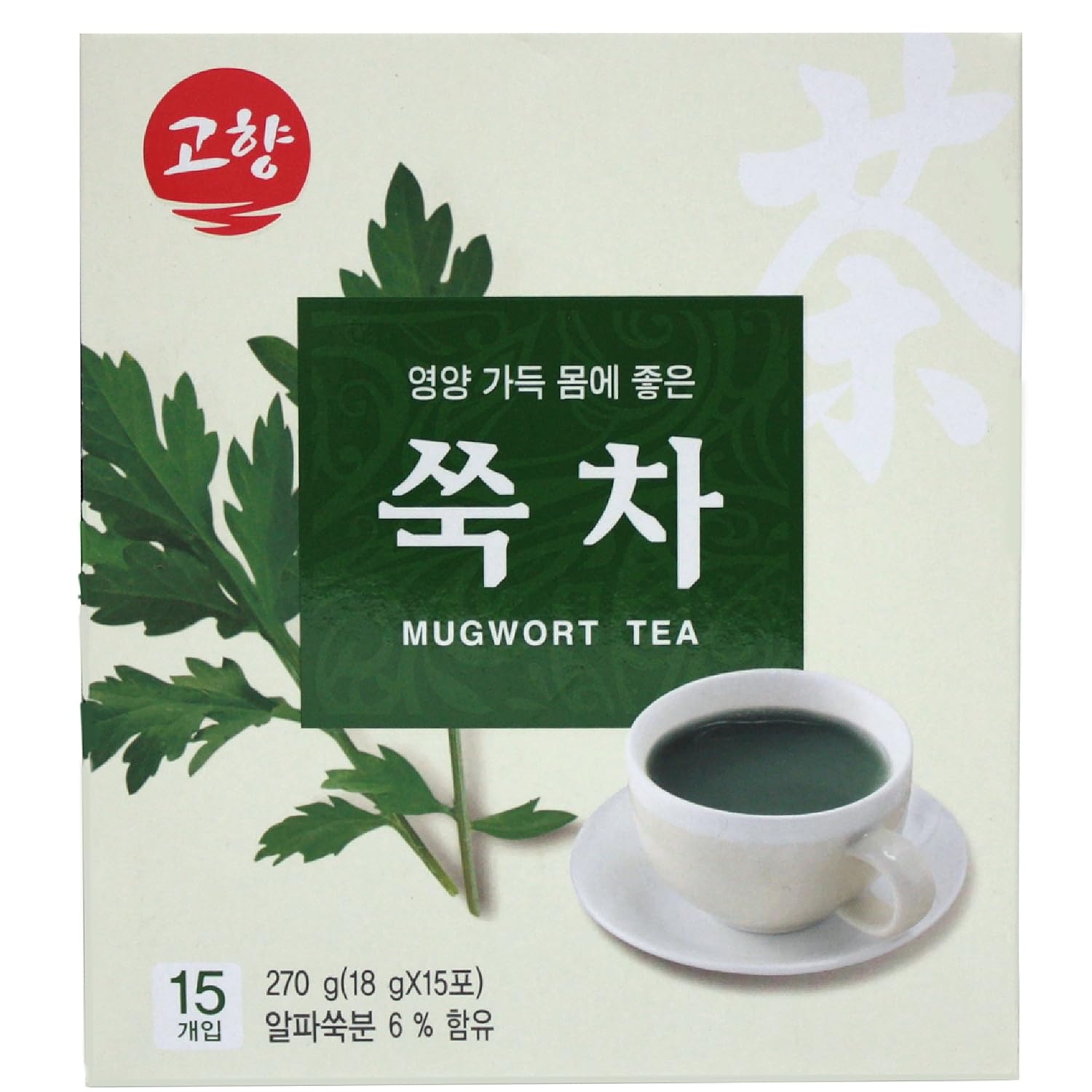 GOHYANG KOREAN Mugwort Tea_18g x 15 Tea Bags_Product of Korea (쑥차) - Image 2