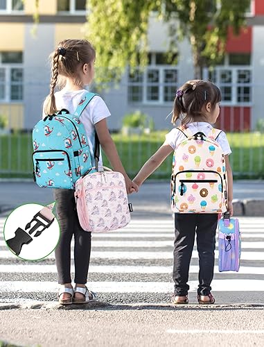 Miniatura 5 de JOYHILL Lonchera para niños, bolsa de almuerzo aislada para adolescentes y niñas, loncheras para niños con soporte para botella de agua para la