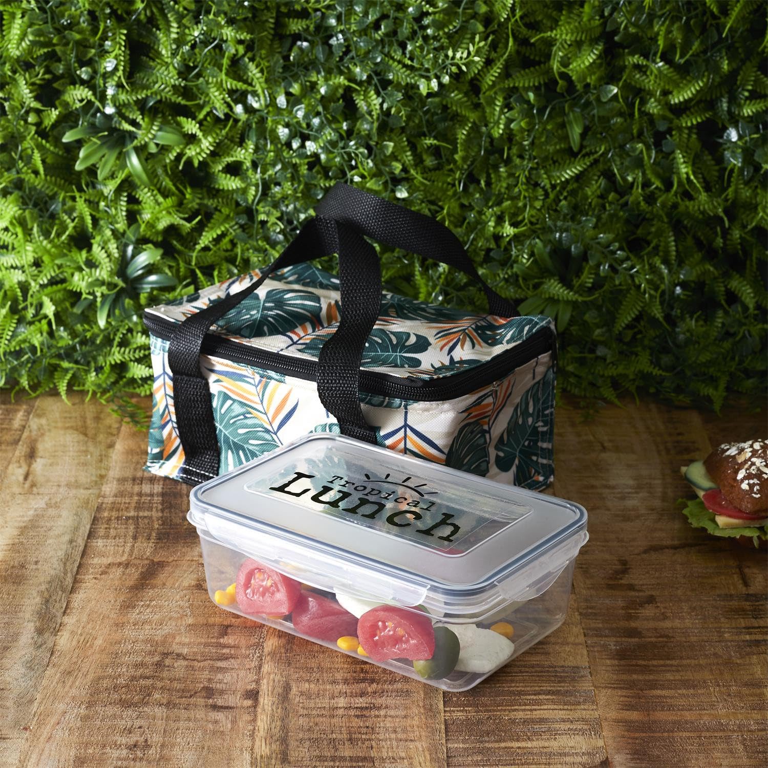 Deconation - Lote de 3 almuerzos con bolsa fresca isotérmica de 75 cl a juego – Caja de comida nómada