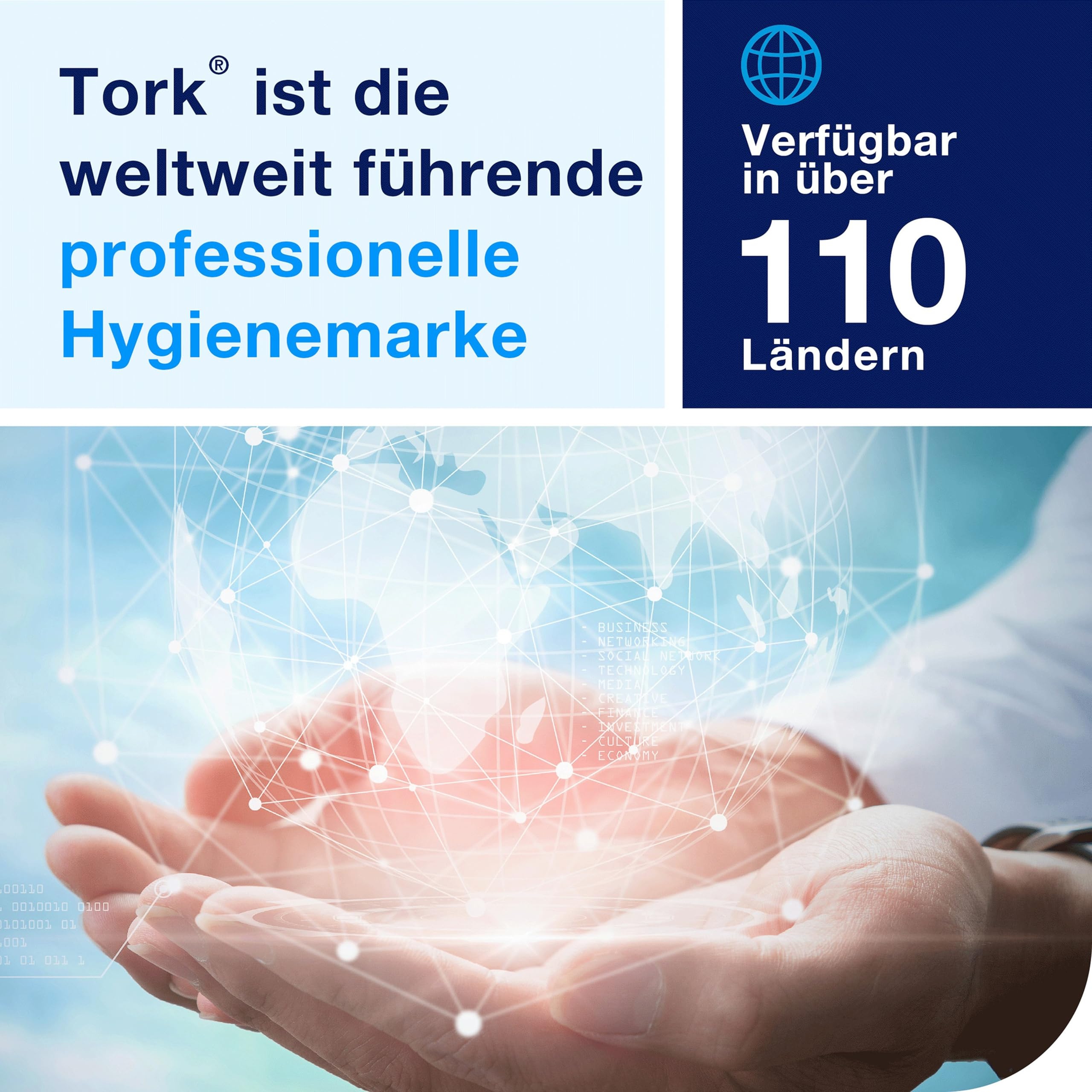 Tork Spender für Mini Jumbo Toilettenpapier Edelstahl T2, Geschlossen, Image Linie, 460006