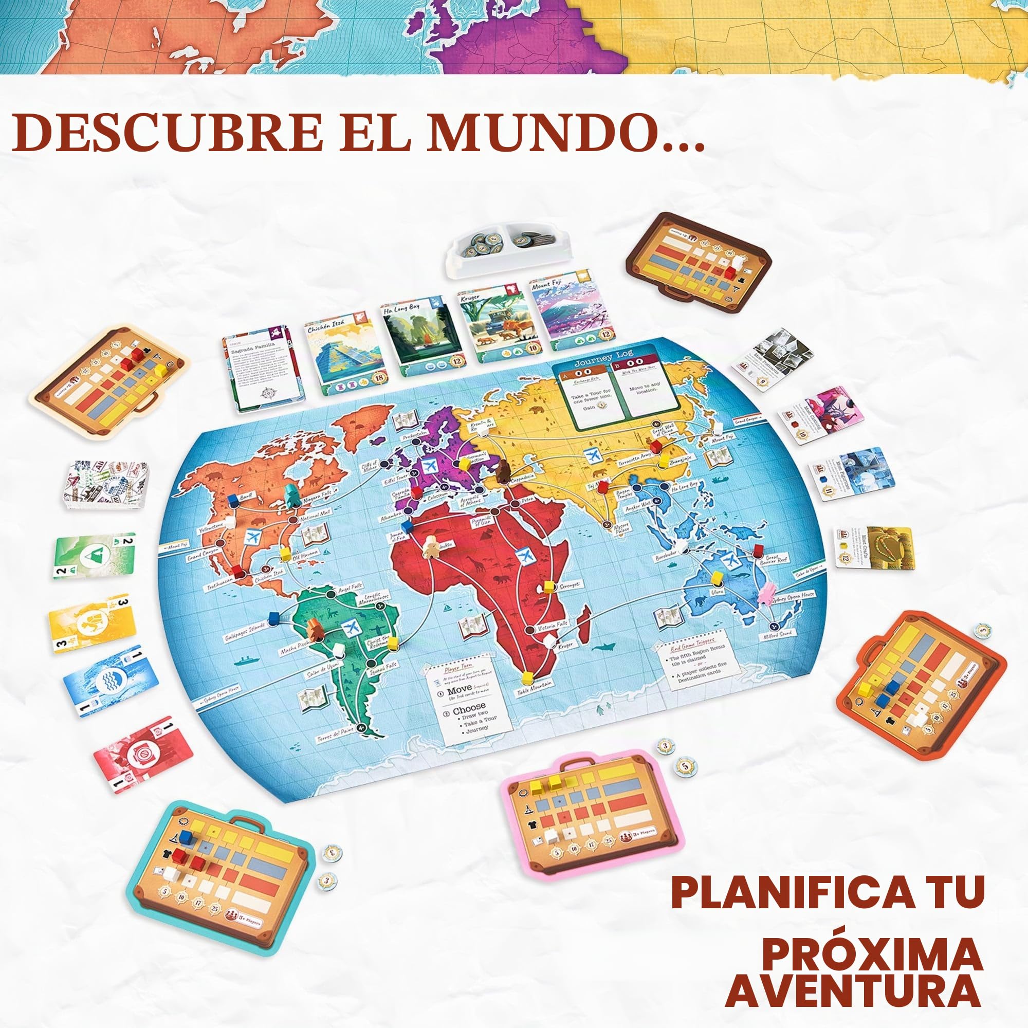 Underdog Games Trekking The World: Un Juego De Mesa Familiar Globetrotting