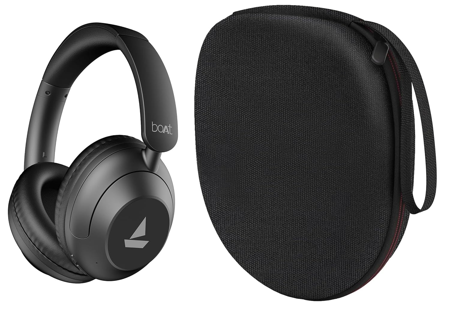 VERTUS® Headphone Hard Protective Storage Case for Boat New Launch Rockerz 650 Pro Bluetooth Wireless Over-Ear Headphones (Black) (Headphone Not Included)