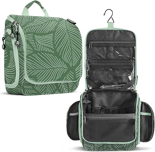 VENTURE 4TH Neceser de viaje colgante de alta calidad para mujeres y hombres, bolsa de viaje para hombre con compartimentos expandibles y bolsa