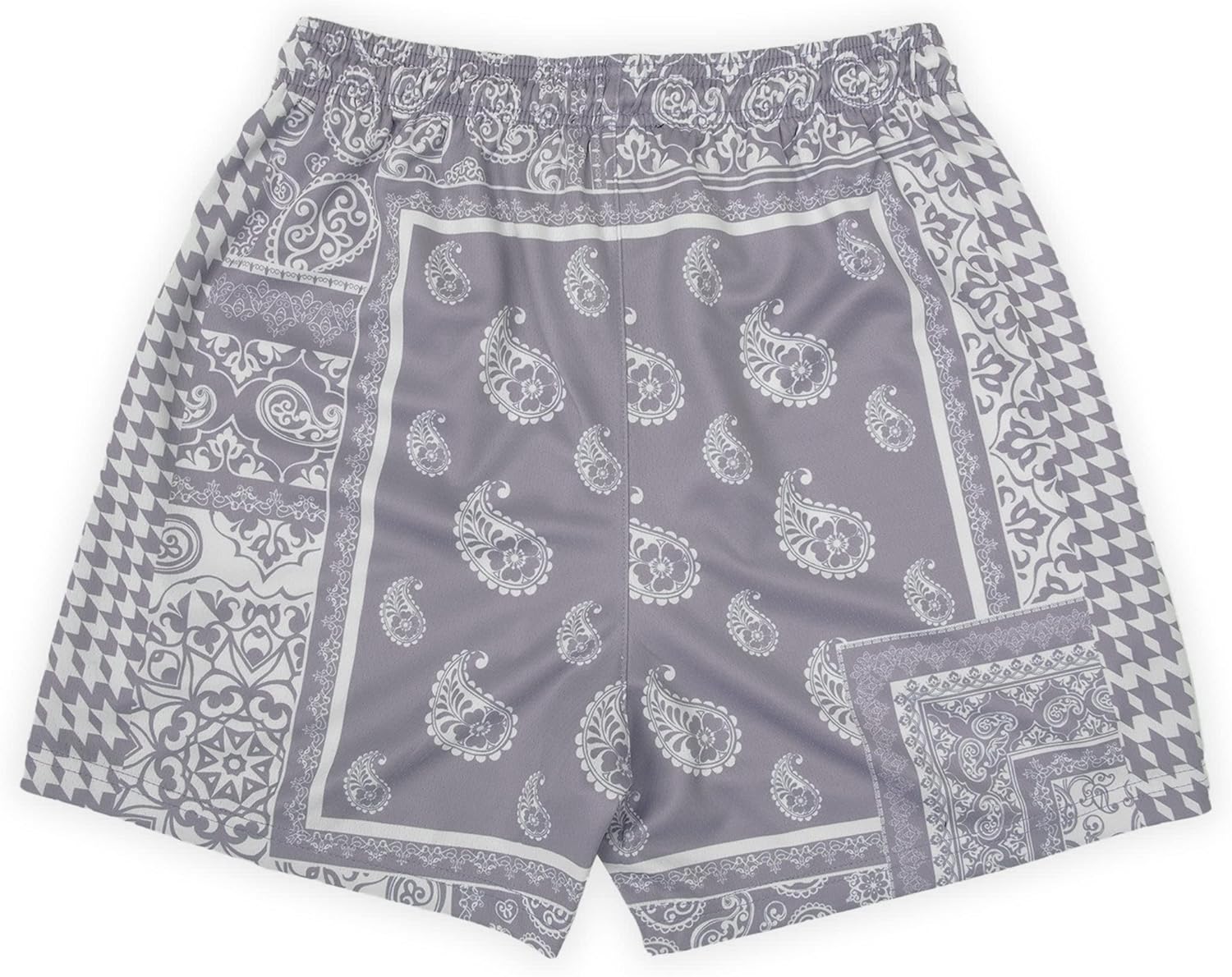 DIOTSR Mens Graphic Shorts Boho Paisley Shorts Athletic Basketball Bandana Shorts Running Streetwear Drawstring Waist - Image 4