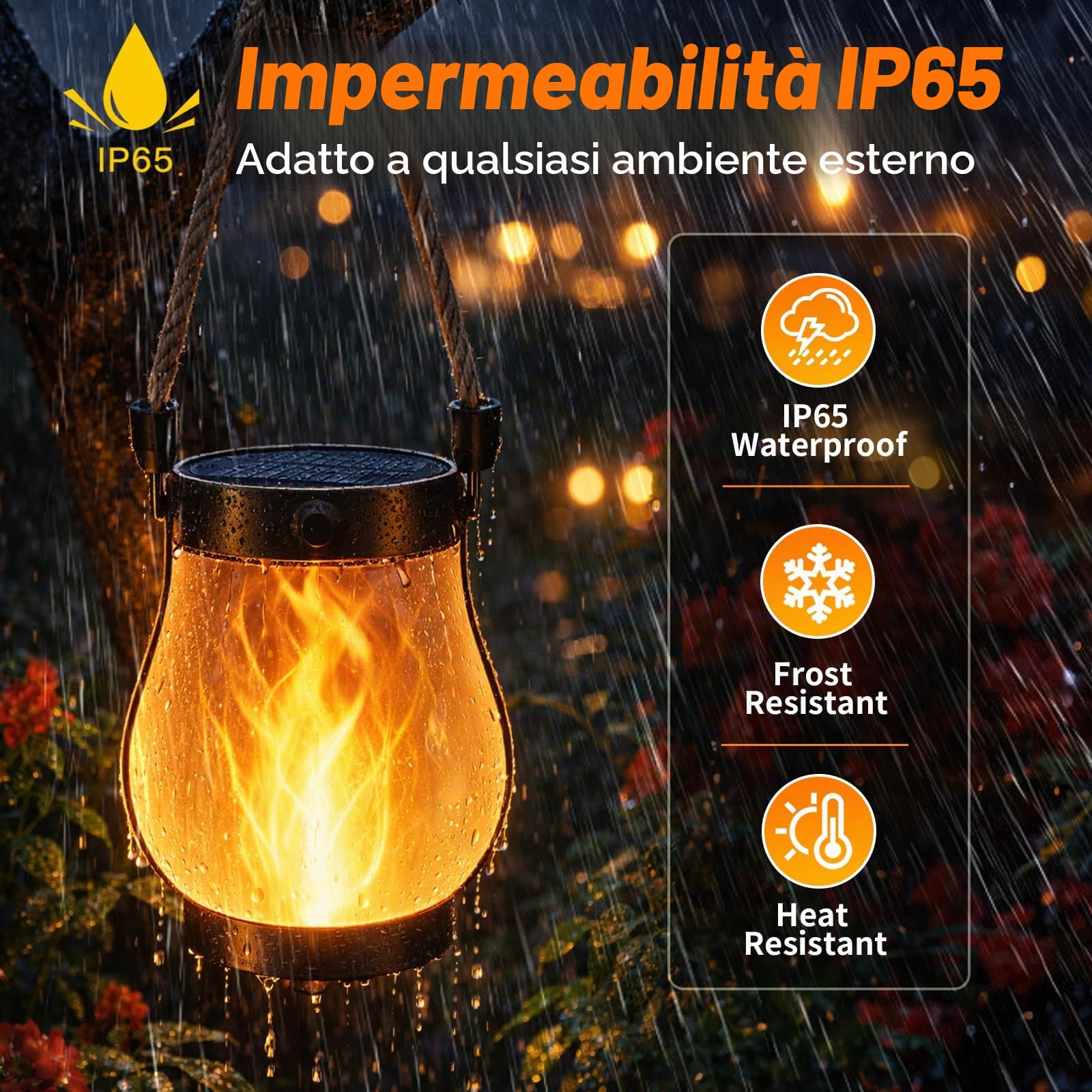 2 Pezzi Luci Solari da Giardino Effetto Fiamma 22 LED, Torce Solari da Esterno Impermeabili IP65 con Danza Fiamma Realistica, Illuminazione Solare Automatica Dusk to Dawn per Patio Vialetto Prato