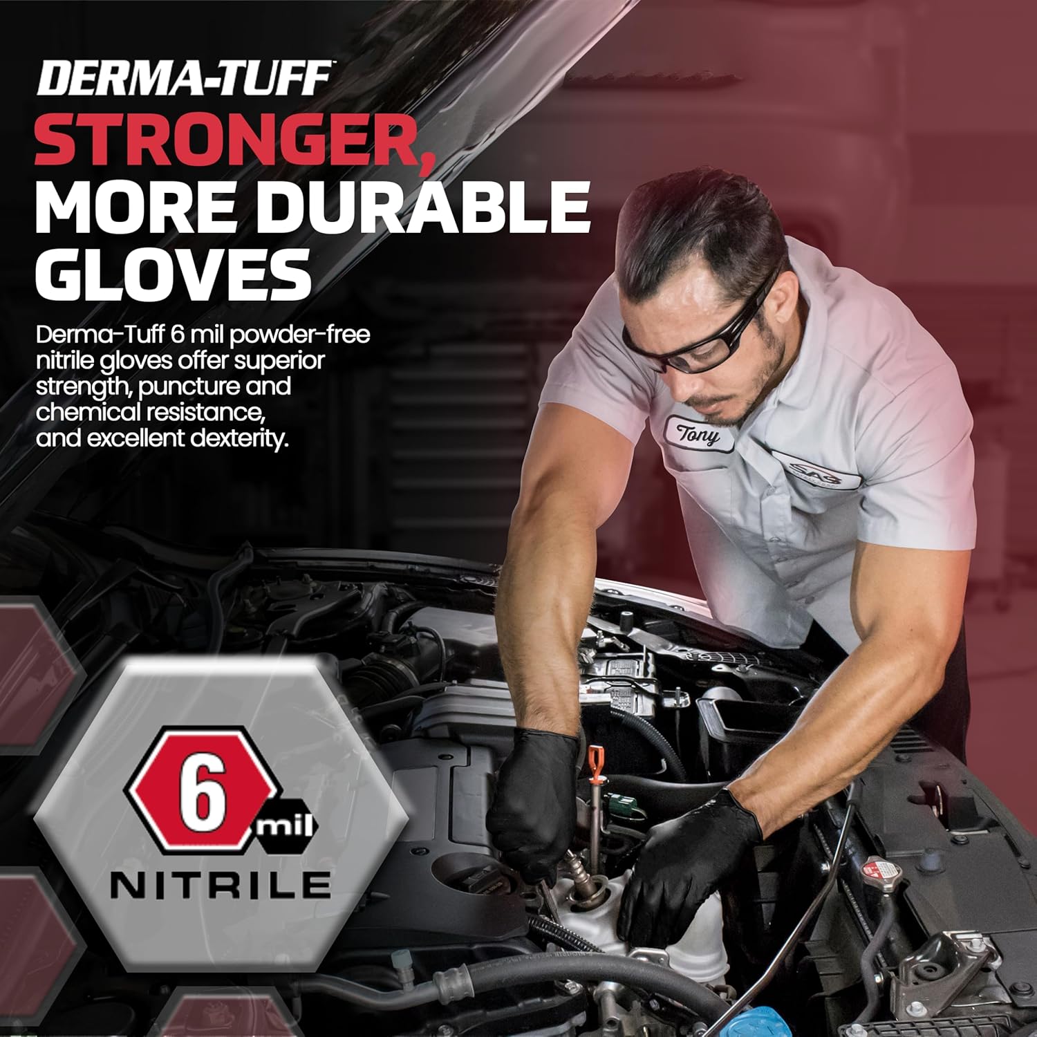 SAS Derma-Tuff Powder Free Nitrile