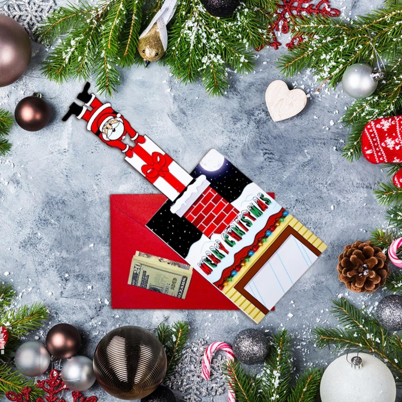 Generico Fermasoldi Natalizi, portasoldi Natalizi | Ornamenti Natalizi per Porta Soldi | Decorazione Porta Soldi Natalizi, Porta Contanti Natalizi, Carte Denaro Festive Natalizie