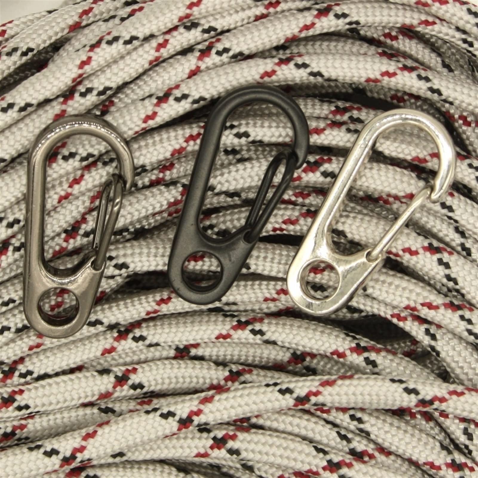 10 pezzi/lotto Mini chiusure a molla for zaini, moschettoni da arrampicata, portachiavi EDC, ganci for bottiglie campeggio, fibbie in paracord for borse