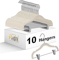 Vista 10 de Perchas de plástico de calidad para niños, no aterciopeladas, delgadas, compactas, con clips de metal, para faldas, pantalones, blusas, gancho Gris