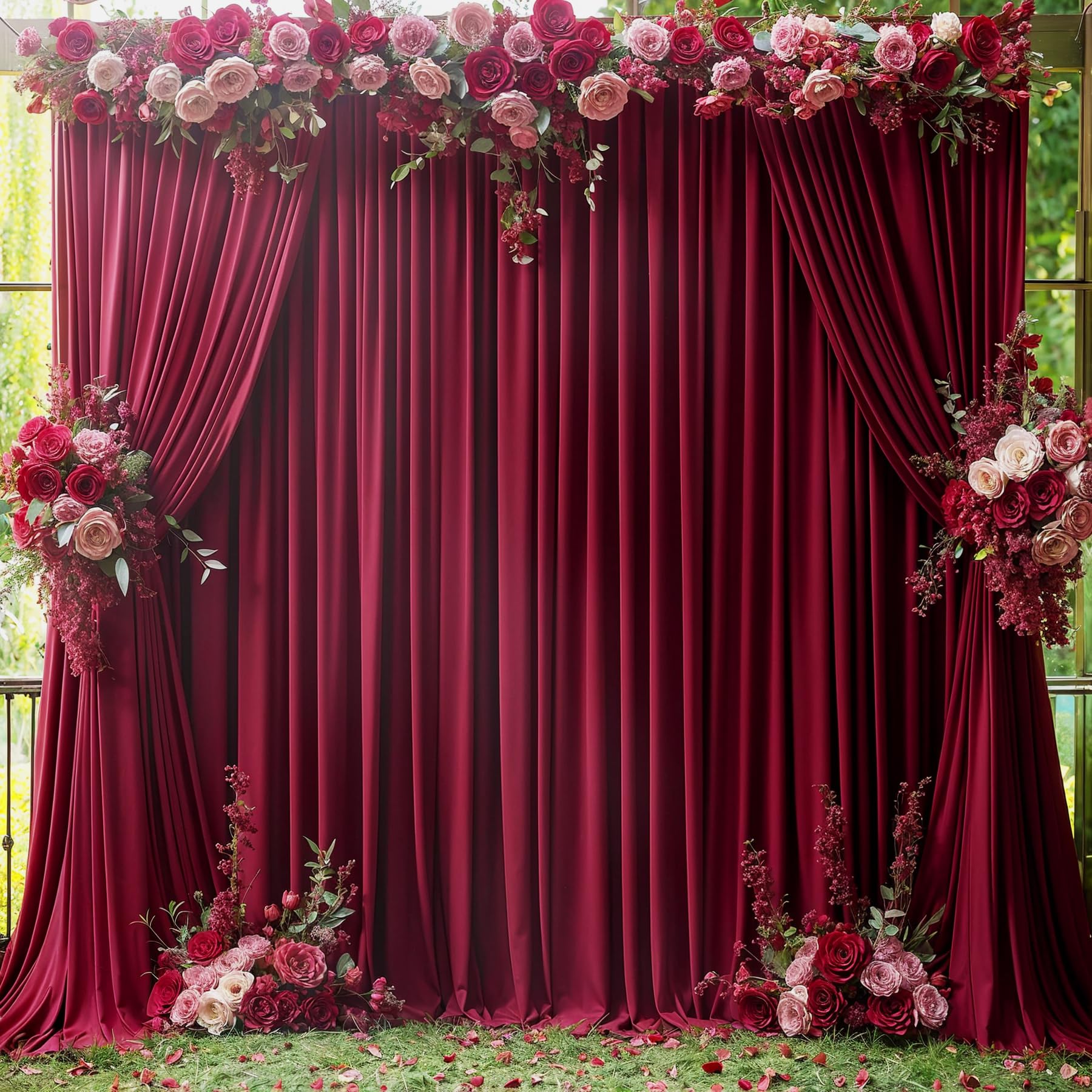 Cortinas Color Vino