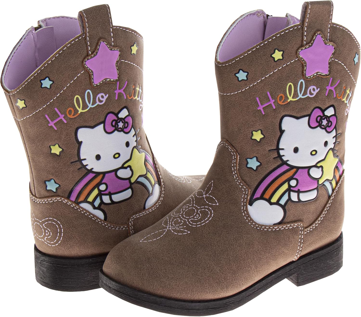 Josmo Kids Character Cowboy Boots Paw Patrol Cars Lightning McQueen Spider-Man Hello Kitty Calf High Western Country Boots for Boys 5-10 Toddler/ 11-12 Little Kid