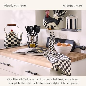 MACKENZIE-CHILDS Utensil Caddy, Sturdy Cutlery Organizer for Table or Countertop