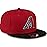 New Era MLB 2-Tone 9FIFTY Adjustable Snapback Hat Cap One Size Fits All - Arizona Diamondbacks - Red Black