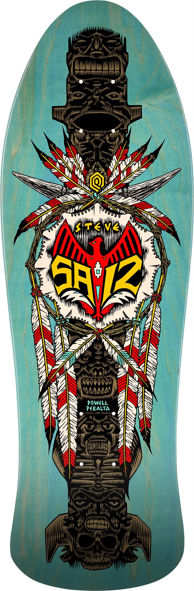 Powell Peralta steve saiz オールドデッキ　スケボー Powell Peralta Steve Saiz Totem FULL SIZE Old School Deck RI