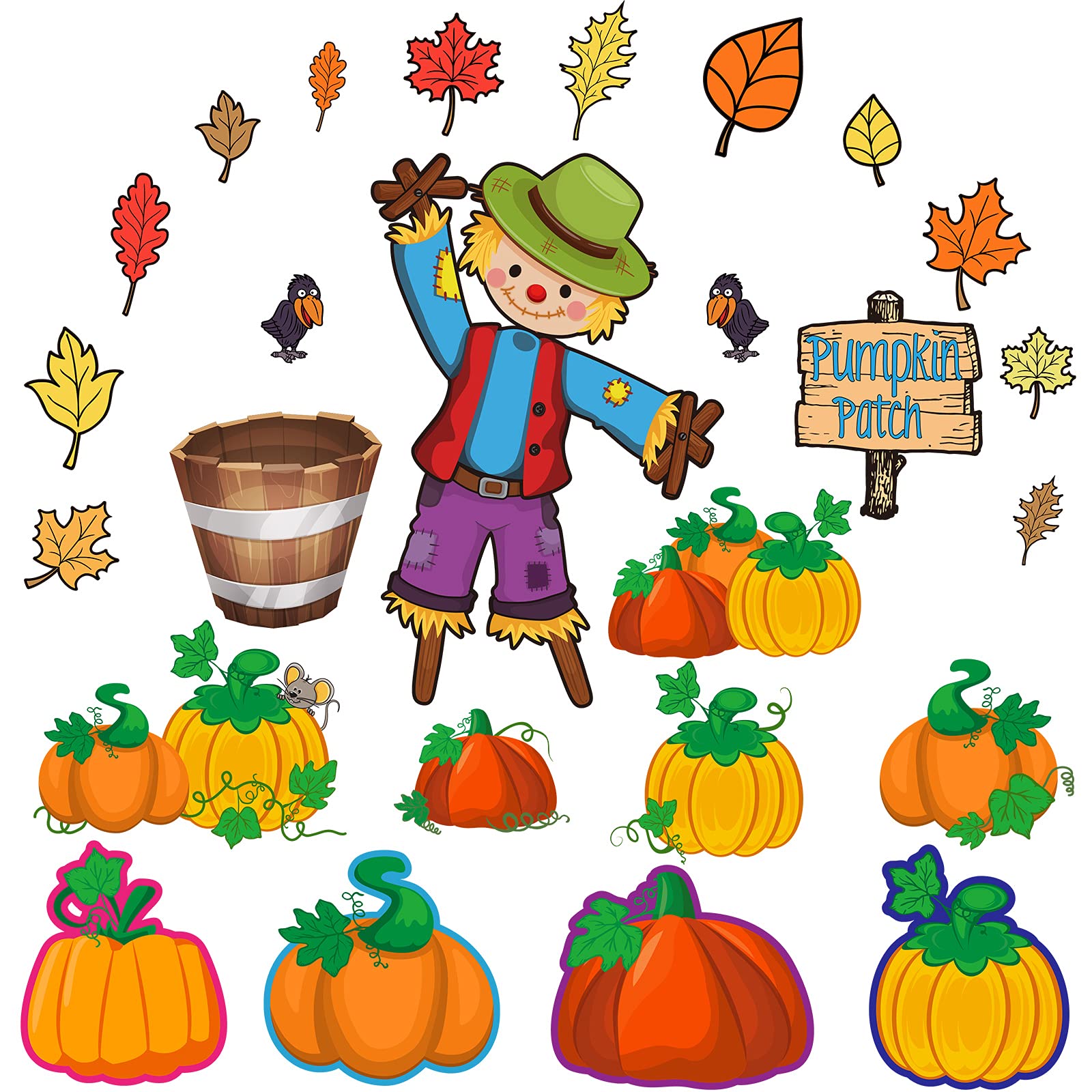 Buy 28 Pieces Pumpkin Patch Bulletin Board Decor Thanksgiving Autumn buy-28-pieces-pumpkin-patch-bulletin-board-decor-thanksgiving-autumn