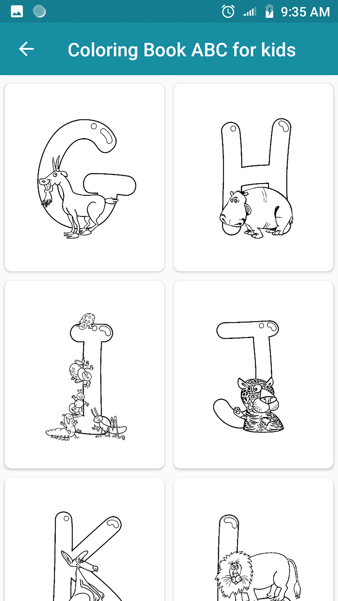 Coloring Book ABC for kids - App on Amazon Appstore