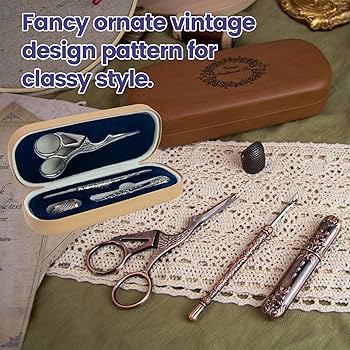 vintage atelier Amazon.com: Vintage Embroidery Scissors Kit, Fancy
