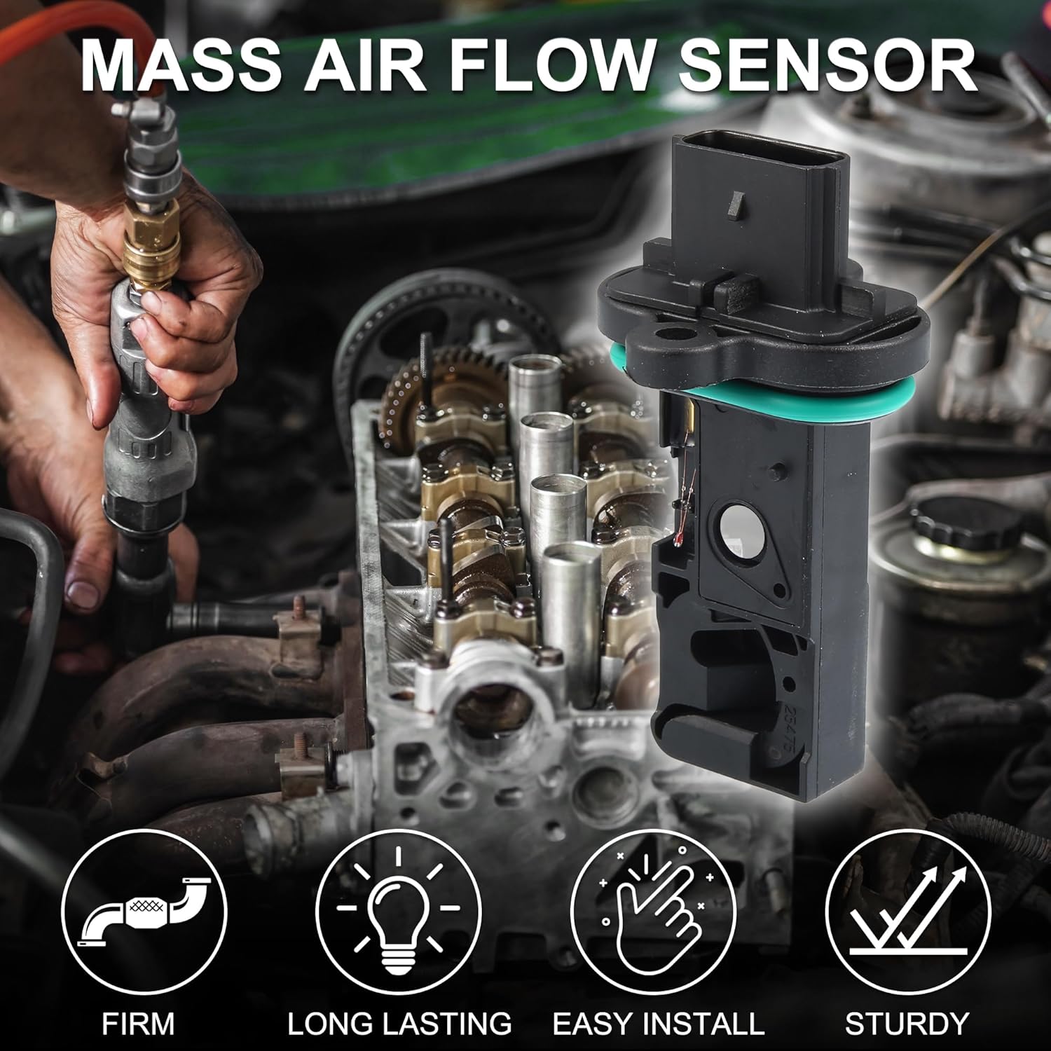 Mass Air Flow Sensor Meter Durable | MAF Sensor for Buick Verano 2012-2017 No.12671624 1 Pcs