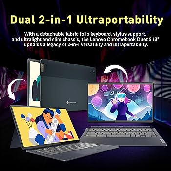 Amazon.com: Lenovo IdeaPad Duet 5 13.3” FHD Touchscreen 2-in