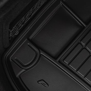 MOTOS Boot Protection Mat Suitable for Renault Clio IV 2012-2020 Hatchback 5 Doors without Height-Adjustable Boot Floor Improve Your Travel Comfort with Non-Slip Mat Car TM All Weather