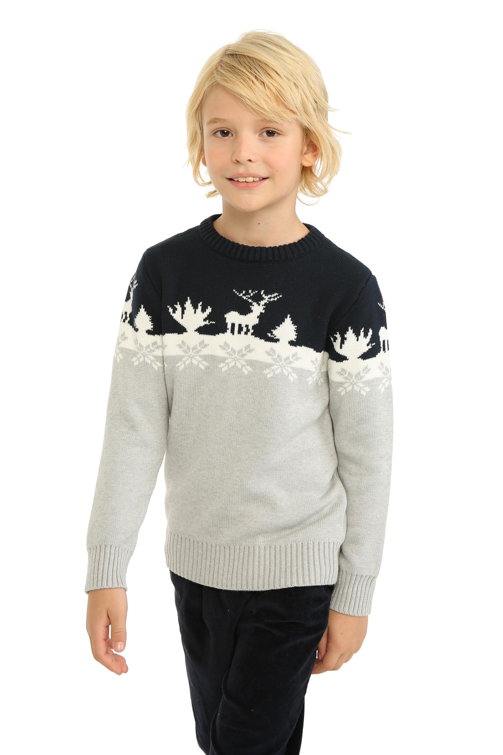 Mud Kingdom Niños Suéteres de Navidad Ropa de Renos de Navidad