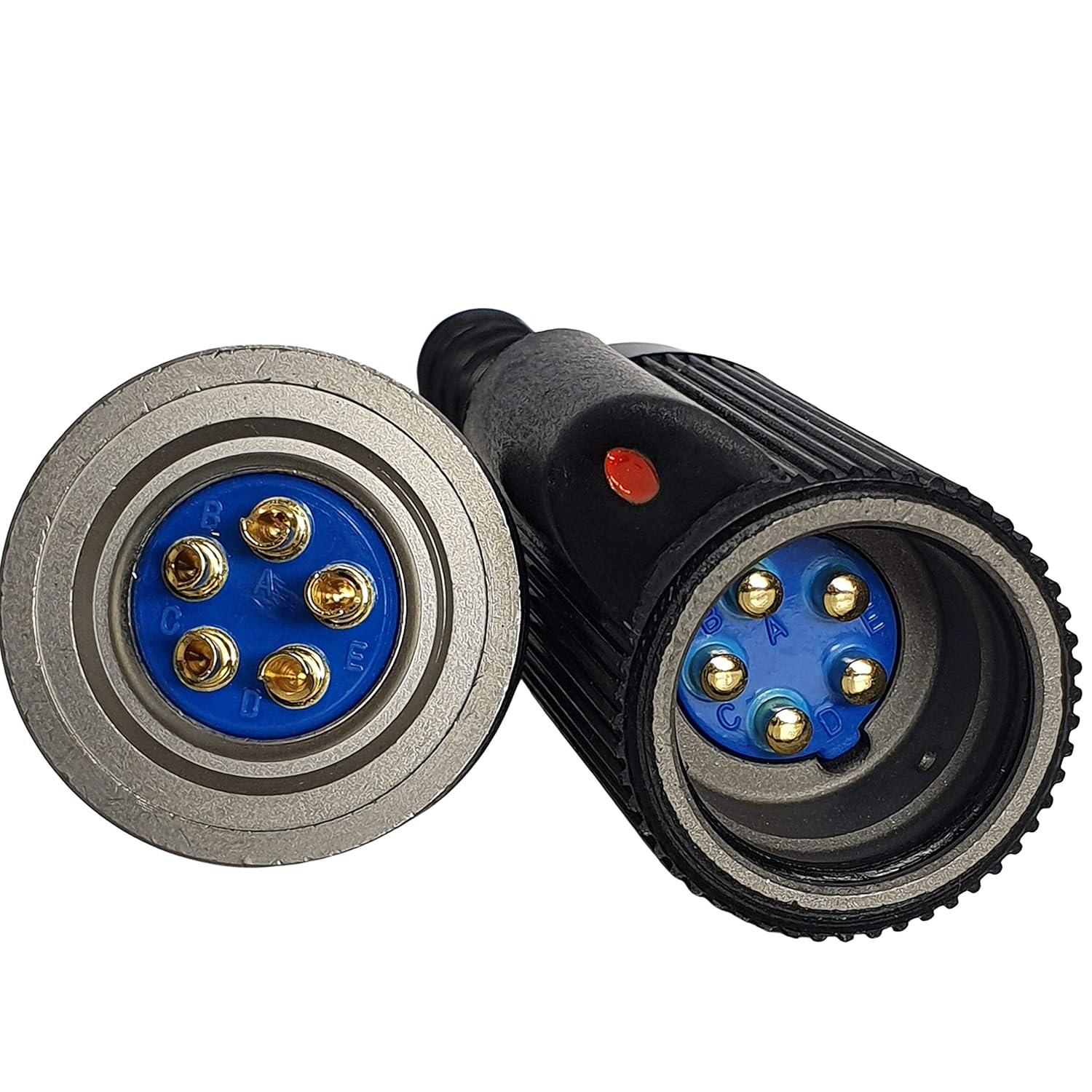 Military Audio Connector Set U-183/U & U-229/U – 5-Pin 1 Set, Compatible with Harris PRC-148, 152 Radio, Amphenol, Nexus, Glenair Parts, MIL-DTL-55116 Standard [Made in Korea]