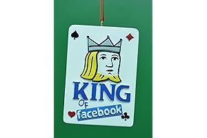King of Facebook Christmas Ornament