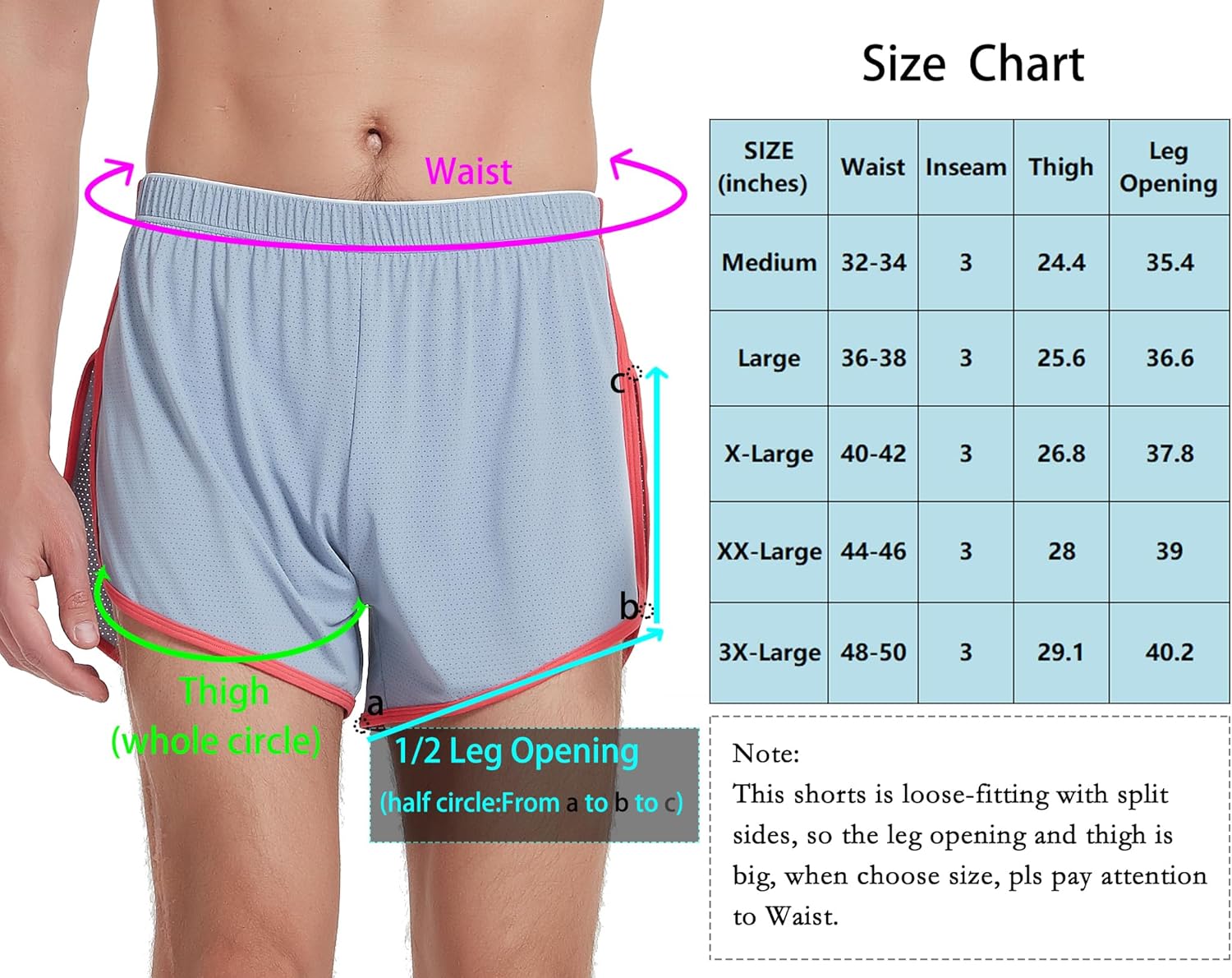 Men's Mesh Running Shorts with Side Slit - Image 7