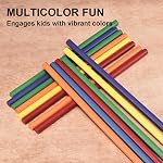 60 Pièces de rythmiques pour enfants en vrac, 12 Inch Wood Lummi Sticks Instruments de percussion en salle de musique, 6 Couleurs
