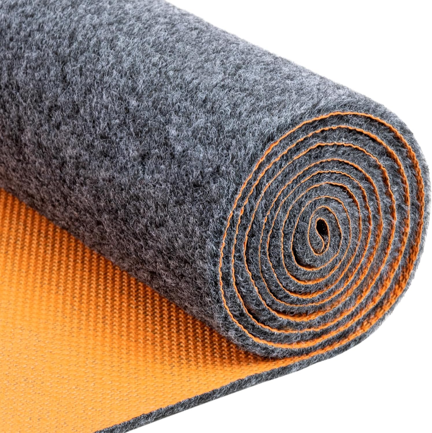 17 * 7.4 Ft Heavy Duty Oil Spill Mat, 6.5mm Thickened Extra Large Garage Floor Mat for Under Car, 1/4" Waterproof Rubber Backing Absorbs Oil Quickly, Washable, Reusable, Durable, Non-Slip 7'2" x 17' 1