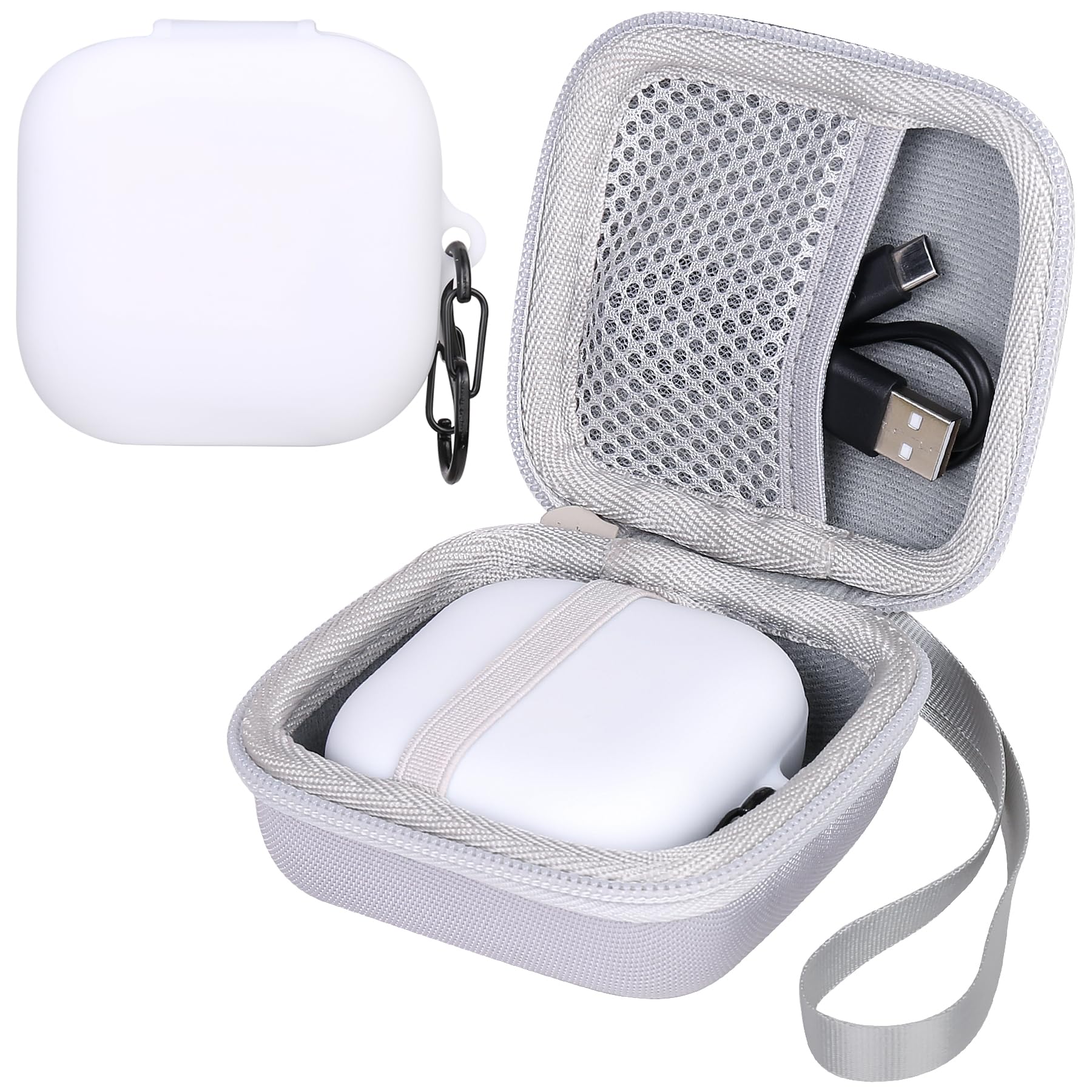 Aenllosi Hard Earbud Case for SHOKZ/AfterShokz OpenFit Open-Ear True Wireless Bluetooth Headphones,with Full Body Anti-Scratch Silicon Cover for SHOKZ