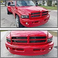 Vista 9 de SPEC-D TUNING Luces antiniebla de conducción transparentes + bombillas compatibles con Dodge Ram Sport Package 1999-2002 1500 2500 3500 L+R Pair