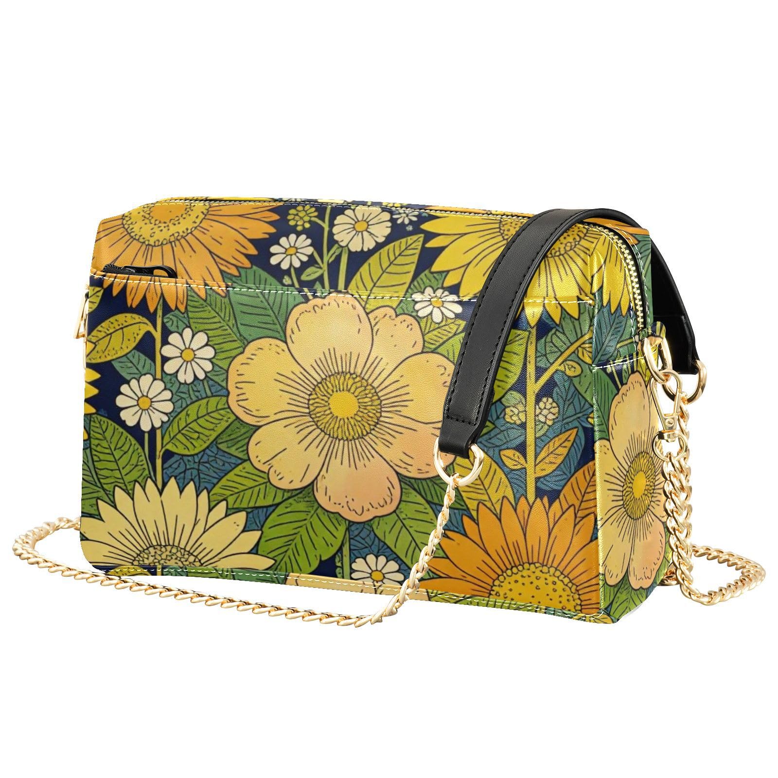 Bolso bandolera ligero con correa de cadena con capacidad de 2,5 L para