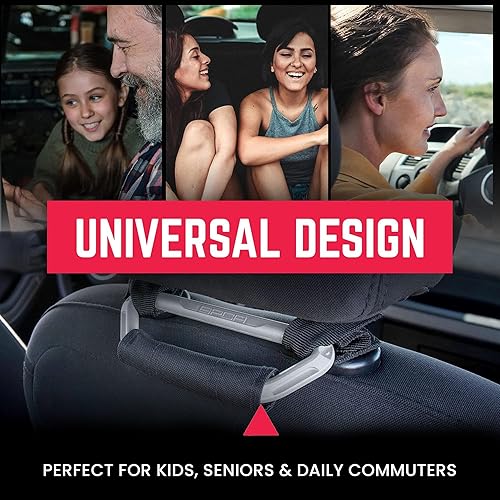 Miniatura 2 de GPCA GP BackGrip Pro - Manija para reposacabezas de automóviles, Jeeps, camiones y más, asas de agarre para asiento trasero y empuñaduras,