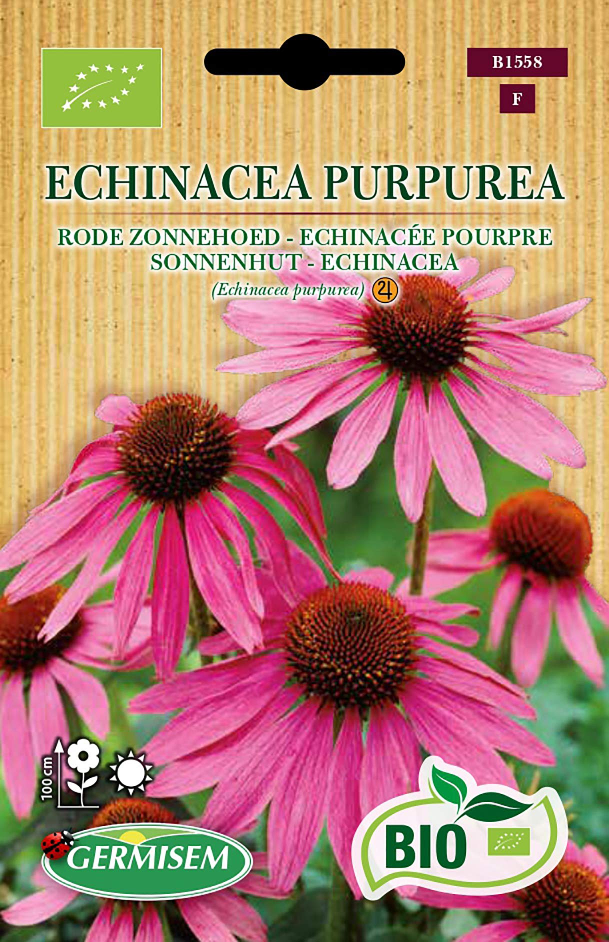 Germisem Orgánica Echinacea Purpurea Semillas de Equináceas Púrpura 0.5 g