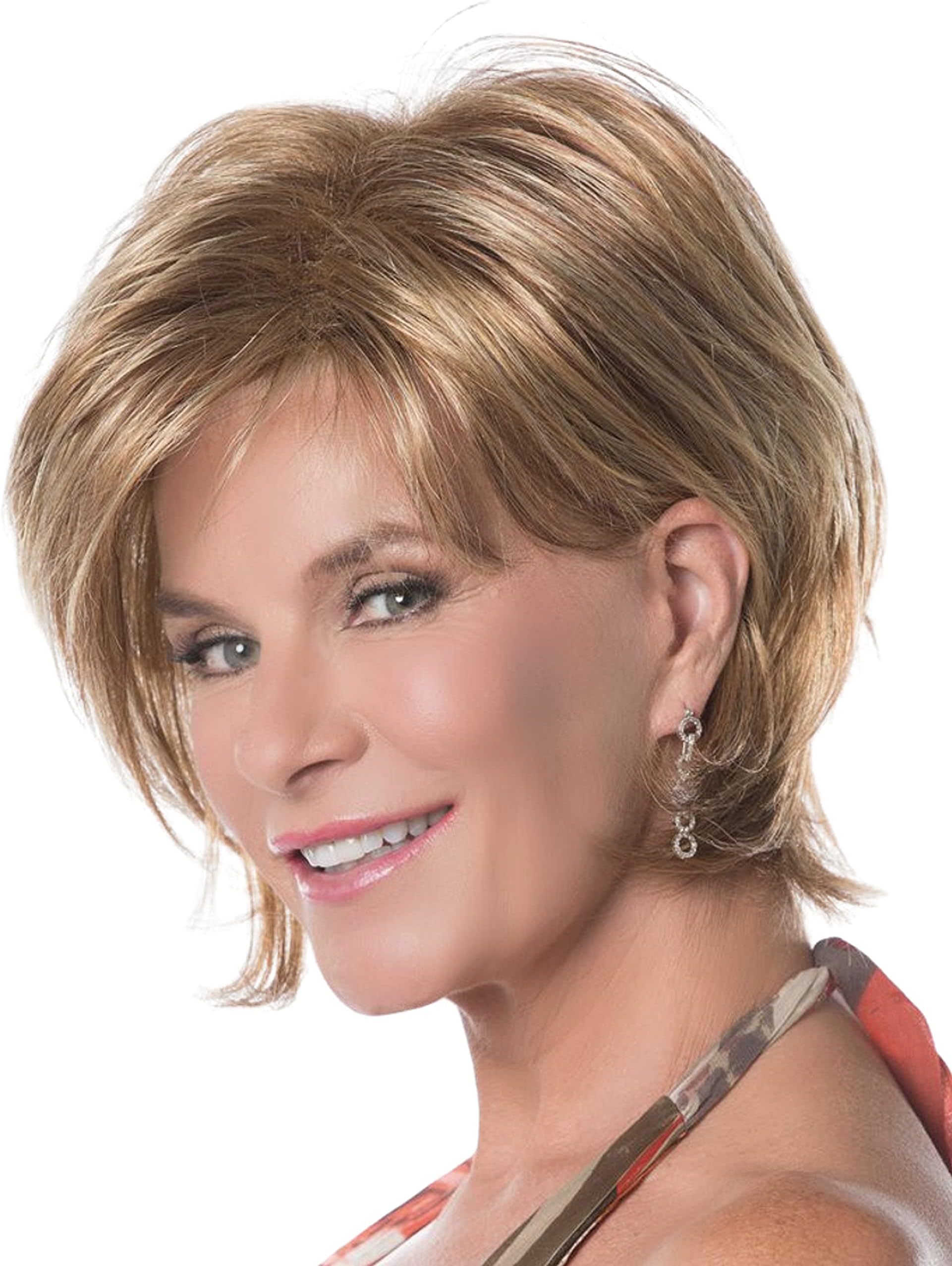 FLIRTATIOUS LARGE Basic Cap HF Synthetic Wig by Toni Brattin, 3PC Bundle: Wig, 4oz Mara Ray Enriched Shampoo, and 19 Page Guide (Medium Blonde)