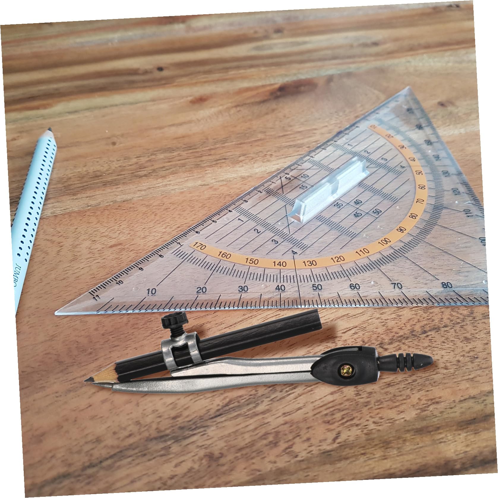 Ciieeo 10pezzi Compasso Professionale Con Portapenne Per Geometria Per Disegno e Progetti Accademici